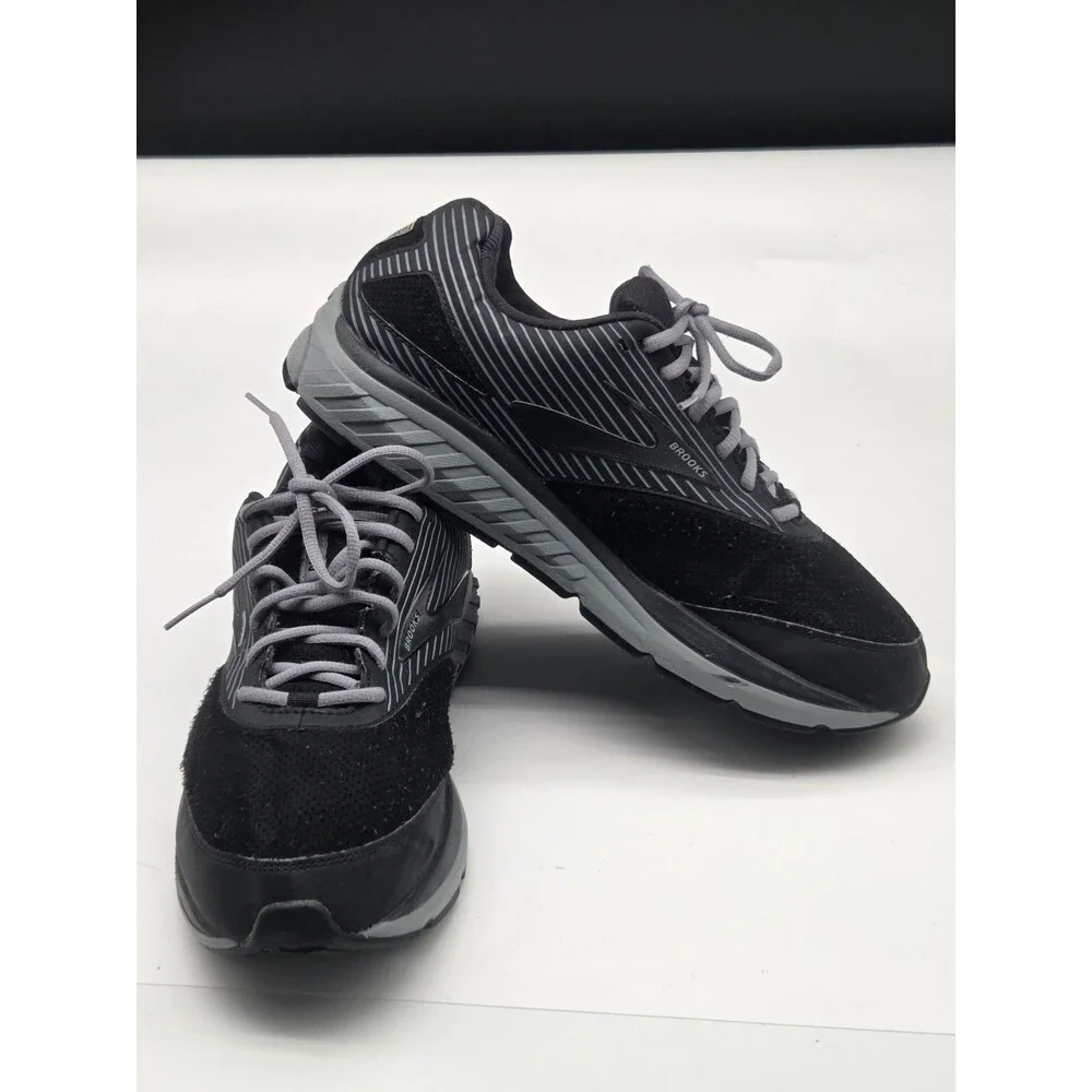 Size 13 - Brooks Addiction 2 Walker Black Mens 13 2E Wide Black Gray